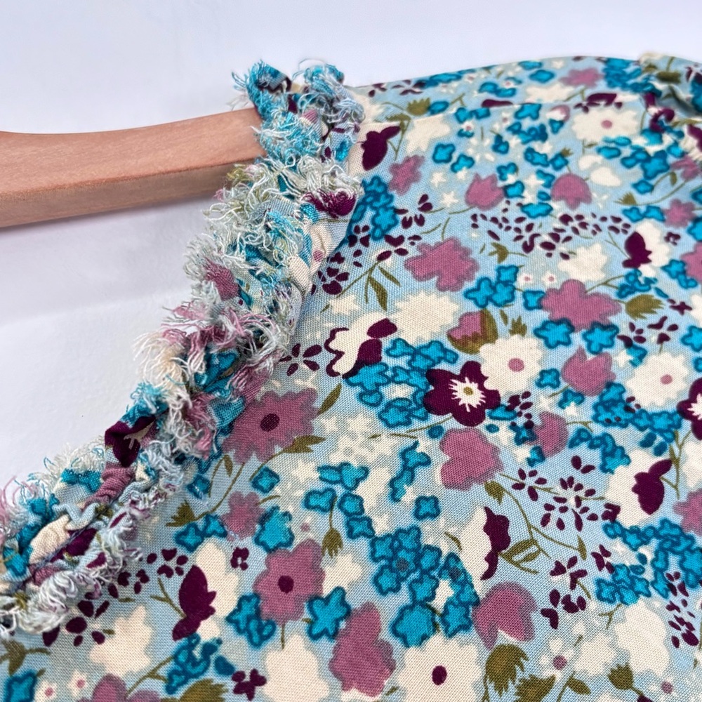 NATURAL LIFE Floral Dress - Blue and Red - Picture 12 of 16